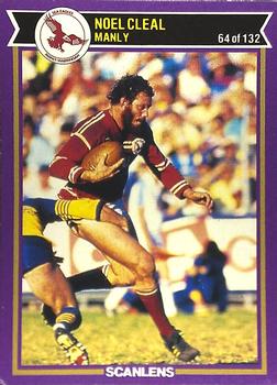 1987 Scanlens Rugby League #64 Noel Cleal Front